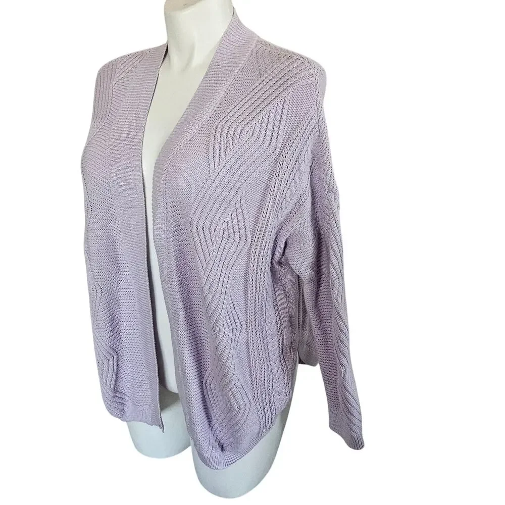 Universal Thread cardigan open front lavander sz L - Picture 2 of 7